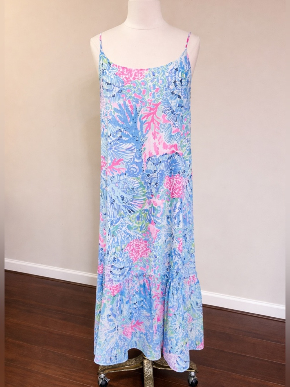Lilly Pulitzer Winni Midi Dress in Sink or Swim print. Size M